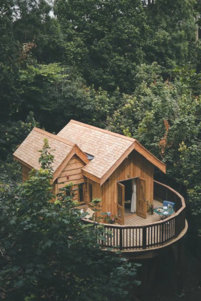 Wild Hive Tree house you'll be staying at during the Marketing Clarity Retreat