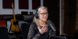 Vic on a podcast
